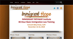 Desktop Screenshot of immigranthope.org